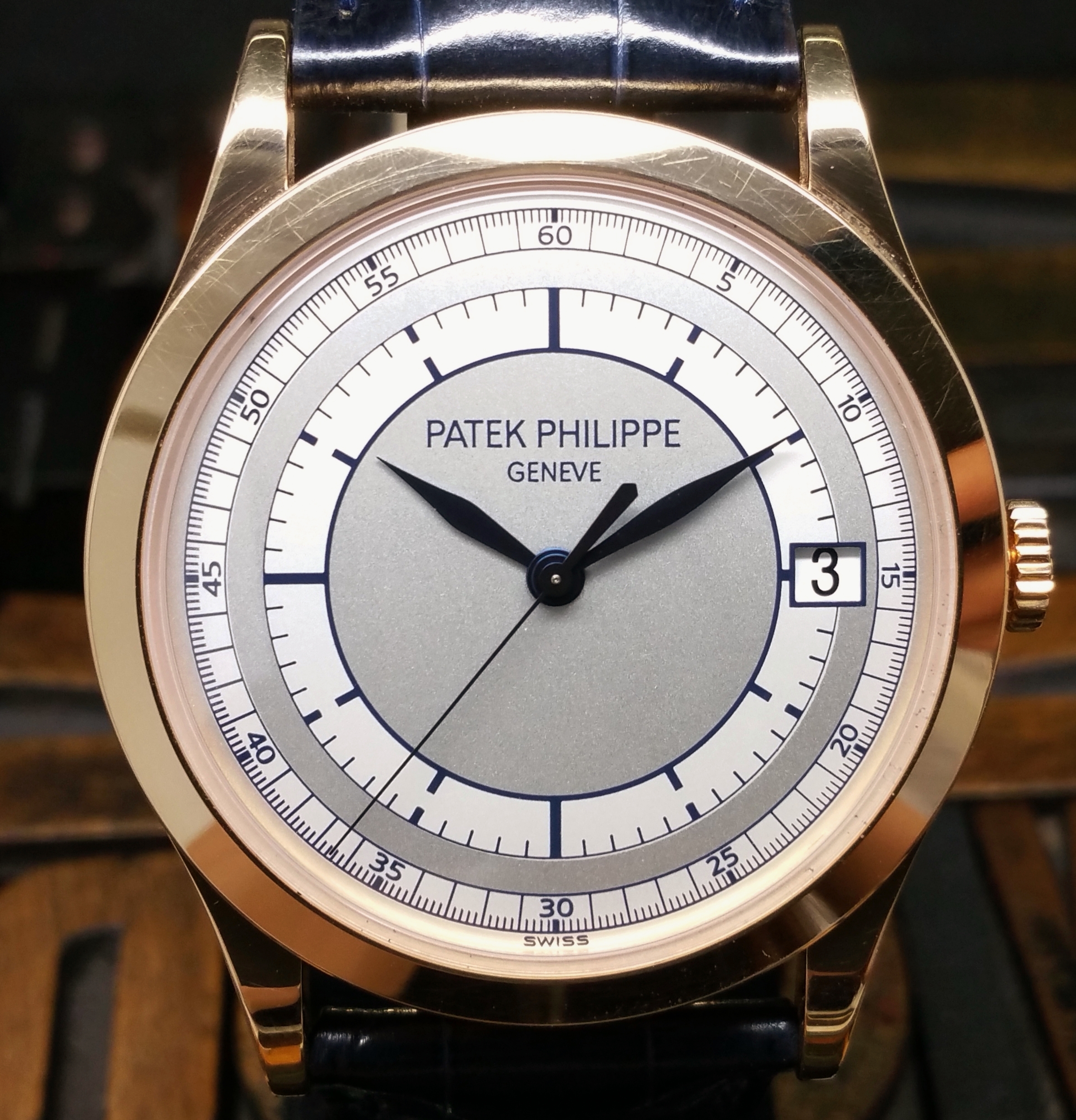 2007 Patek Philippe 5196R-001 Rose Gold Sector Dial with Box & Papers