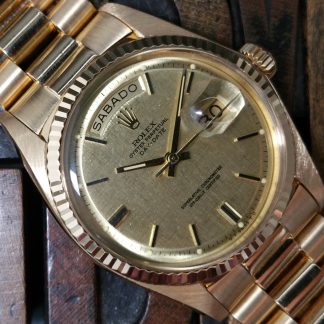 1972 Rolex Day-Date Yellow Gold 1803 Linen Dial