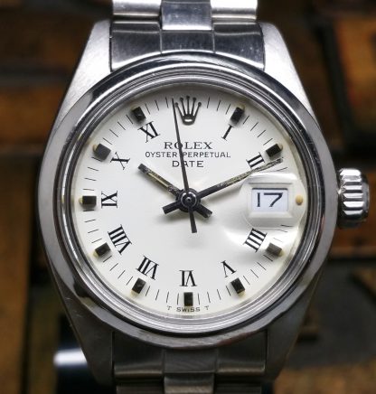 1978 Rolex Date Lady 6916 White Roman Dial