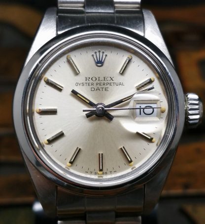 1981 Rolex Date Lady 6916 Silver Dial