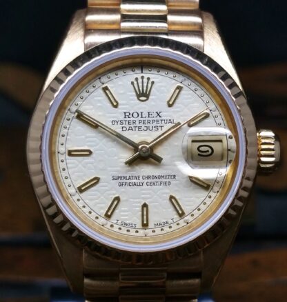 1987 Rolex Datejust Lady 69178 Yellow Gold