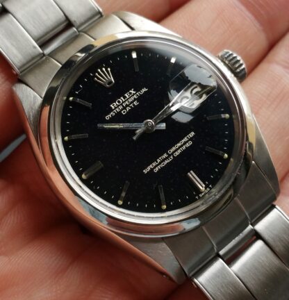 1968 Rolex Date 1500 Glossy Gilt Dial