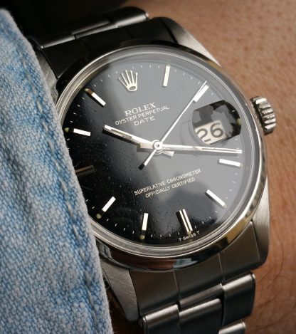 1968 Rolex Date 1500 Glossy Gilt Dial
