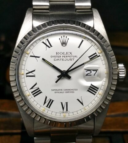 1982 Rolex Datejust 16030 White Bucley Dial