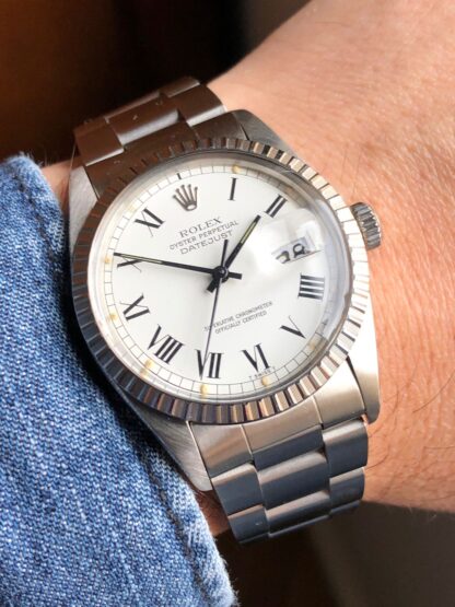 1982 Rolex Datejust 16030 White Bucley Dial